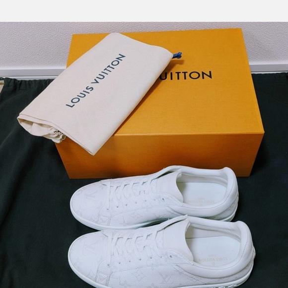 Louis Vuitton Monogram White Sneakers - Picture 1 of 6
